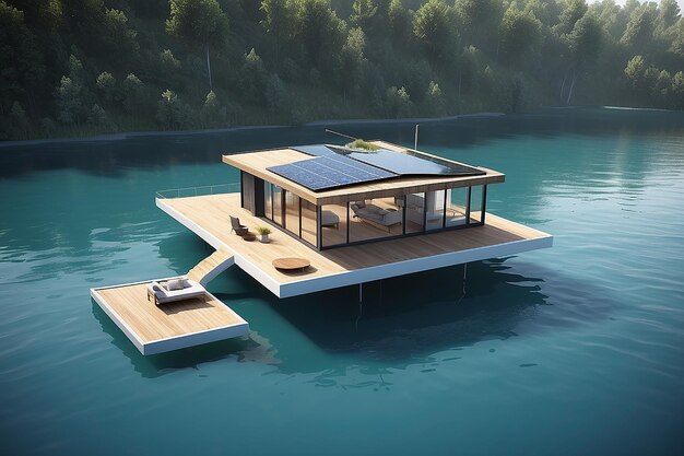 Photo floating ecohouse