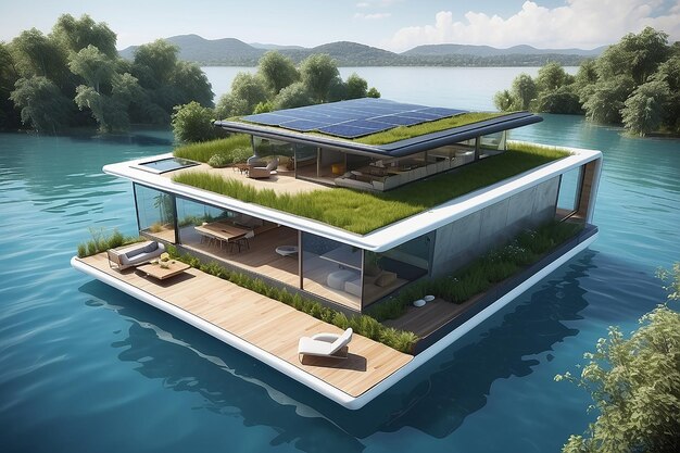 Photo floating ecohouse