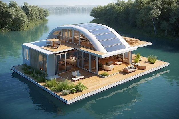 Photo floating ecohouse