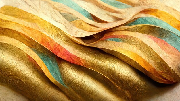 Плавающая ткань на фоне разных цветов