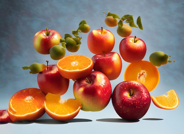 Photo floating fruit