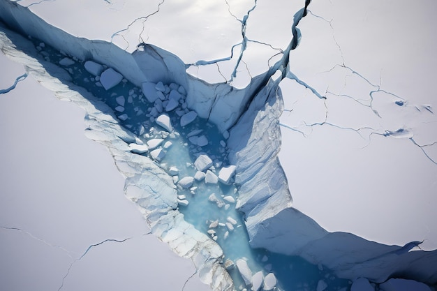 Floating Iceberg Melting Glacier Ecology concept