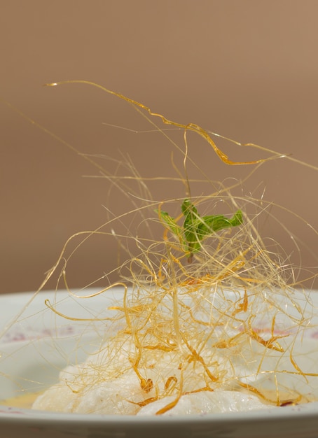 Photo floating island,  a european dessert of french origin called oeufs a la neige in french