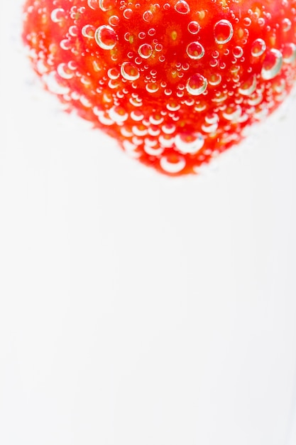 Floating strawberry