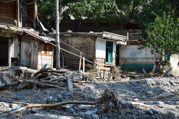 Photo flood effected home and villages in kpk pakistan 2022