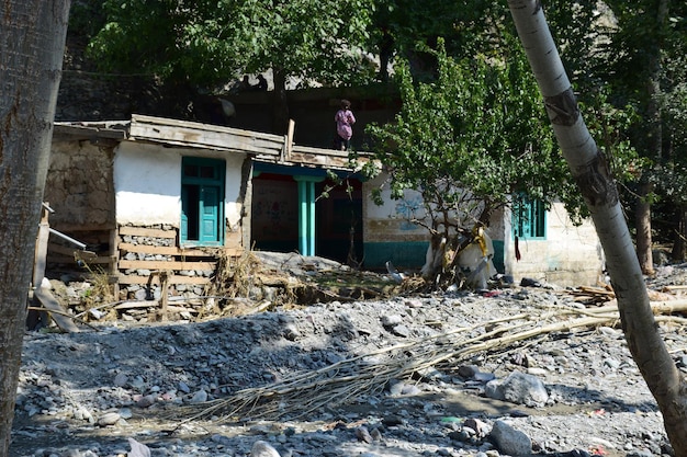 Photo flood effected home and villages in kpk pakistan 2022