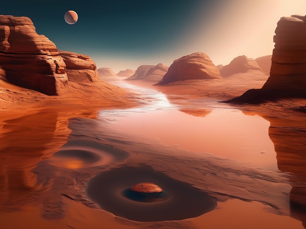 Flood in mars