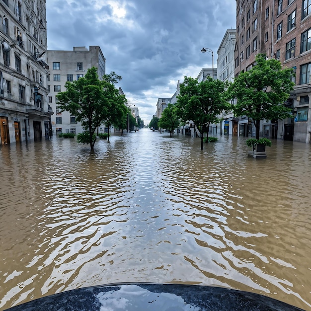 Floods and flooded streets