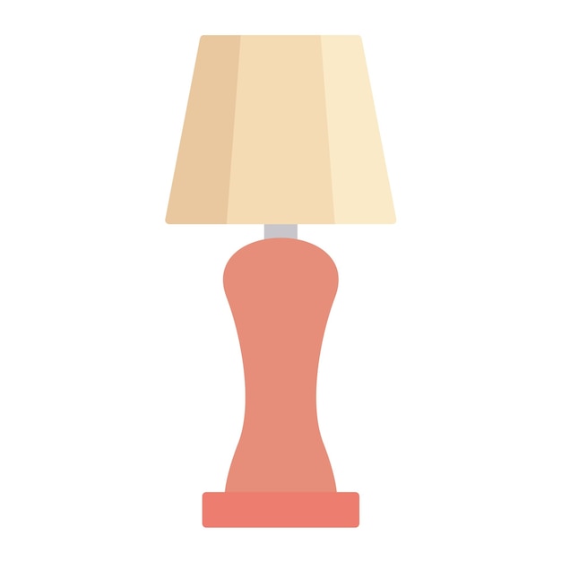 Floor Lamp Flat Illustration