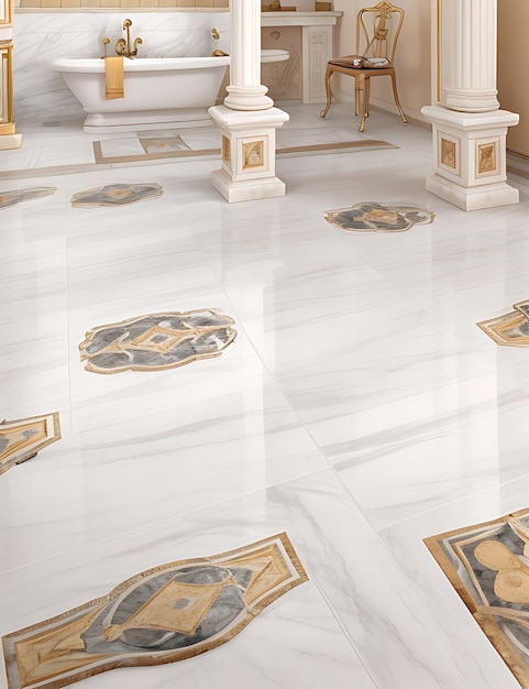 Floor Marble Tiles Design