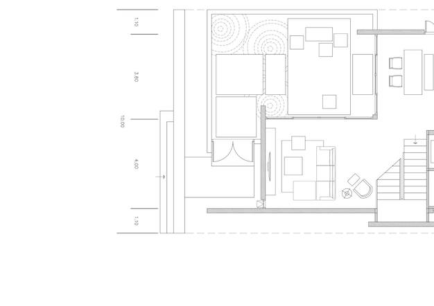 Floor plan designed building on the drawing