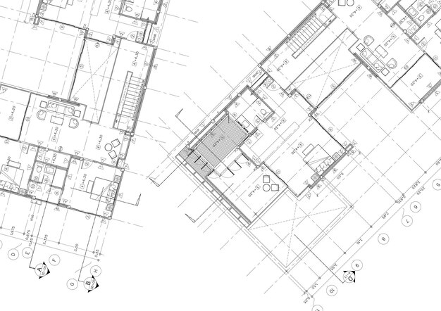 写真 平面図は、図面上に建物を設計しました