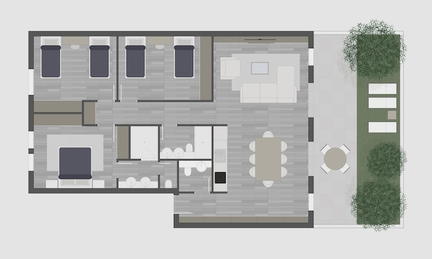 Photo floor plan