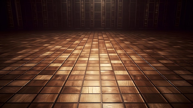 A floor with tiles and a light on it