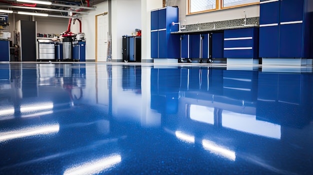 Photo flooring garage epoxy