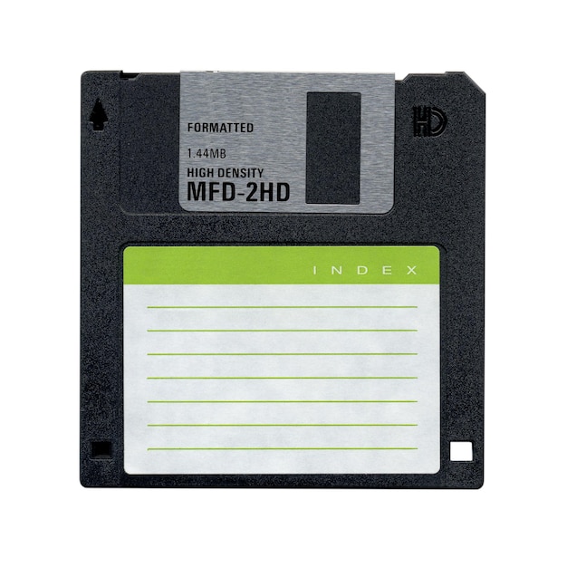 Photo floppy disk isolated on the white background