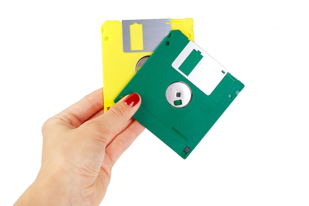 Floppy disk isolated