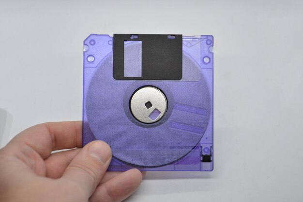 Foto floppy disk per la memorizzazione di informazioni in un computer