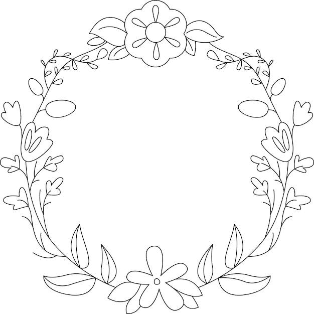 Photo flora wreath