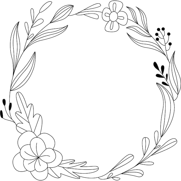 Photo flora wreath