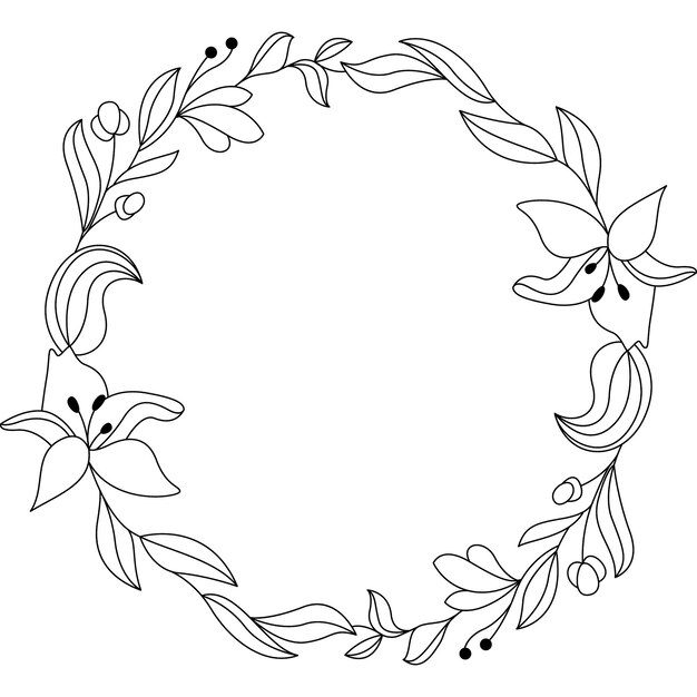 Photo flora wreath