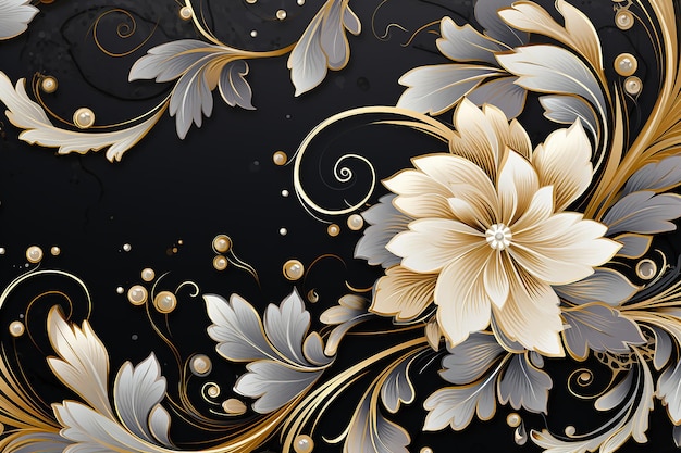 floral abstract wallpaper