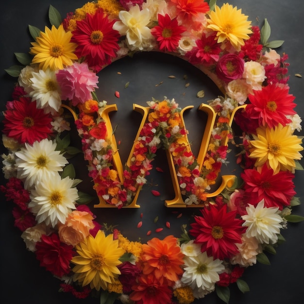 Photo floral alphabet