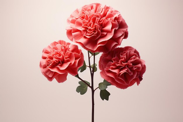 Floral arrangement with a beautiful flower of a carnation