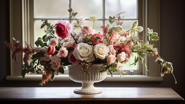 冬の秋や春の初めの植物や花の花の配置