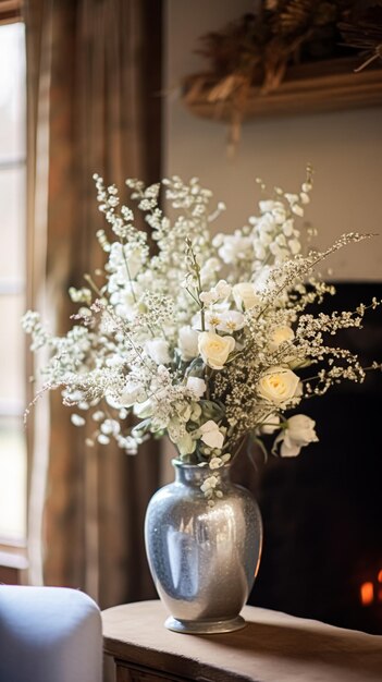 写真 冬の秋や春の初めの植物や花との花の配置