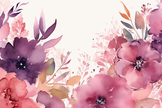 A floral background with a place for text.