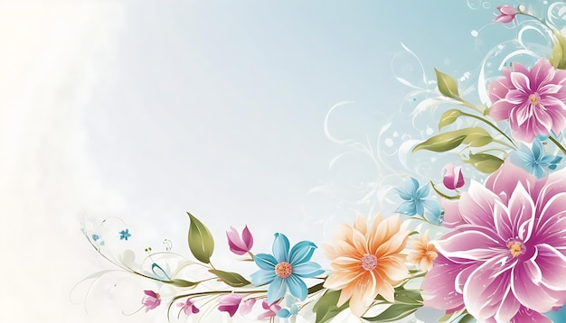 Photo floral background