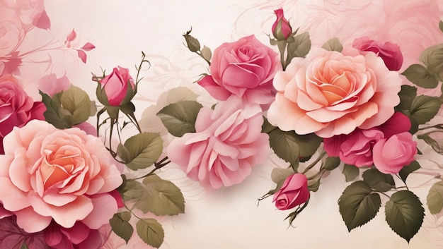 Photo floral background