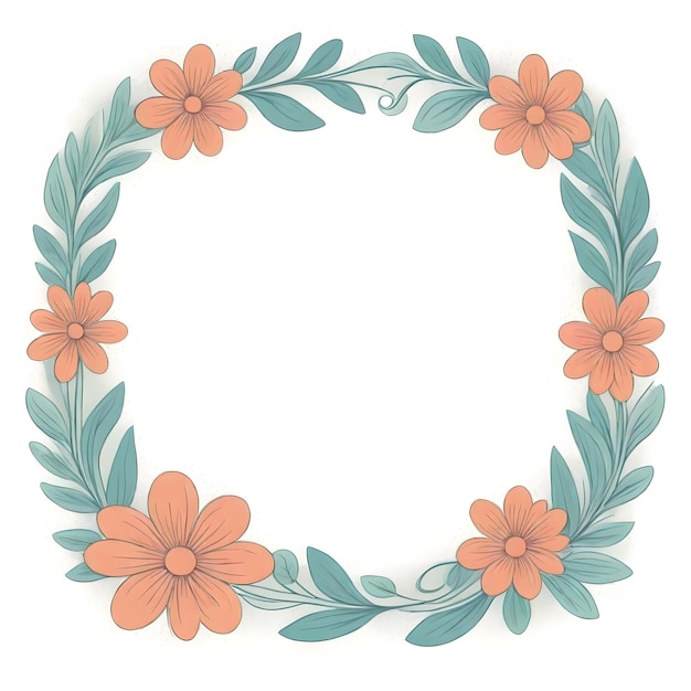 Photo floral border clipart collection