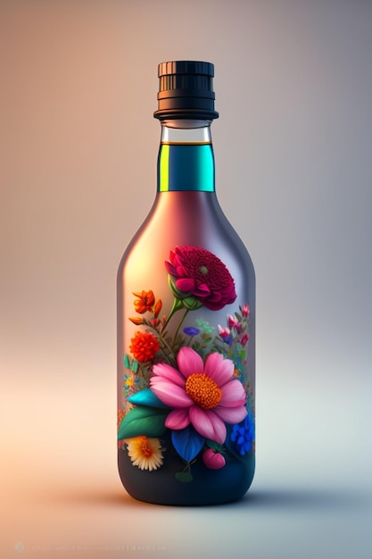 Floral bottle