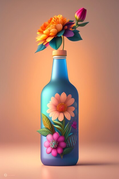 Floral bottle