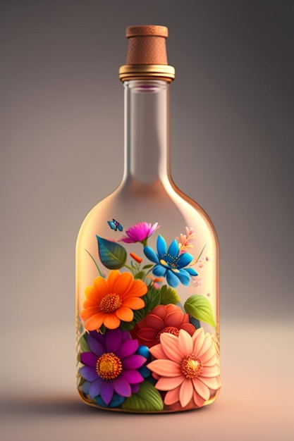 Floral bottle