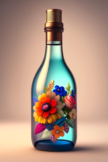 Floral bottle