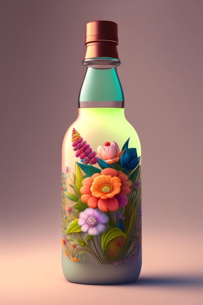 Floral bottle