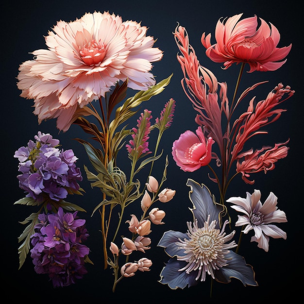 floral bouquet illustration