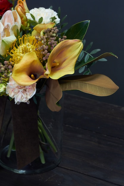 Floral bouquet in a vase