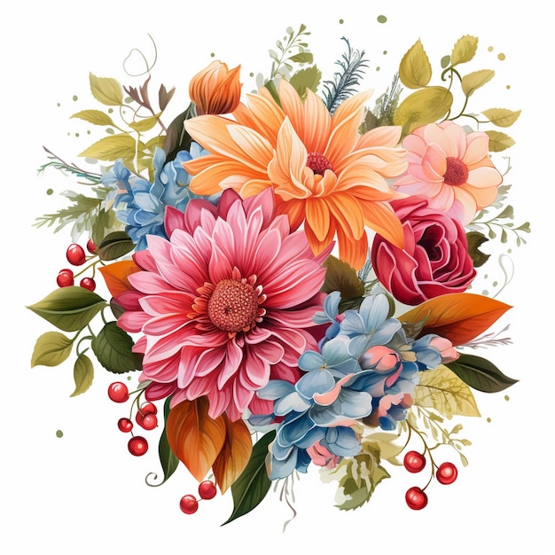 Floral bouquets clipart