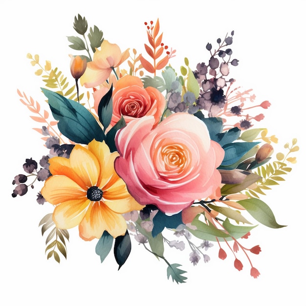 Floral bouquets clipart