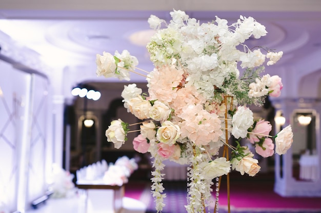 Floral decorations for holidays and wedding dinner