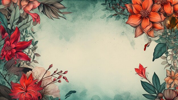 floral decorative ornament vintage background