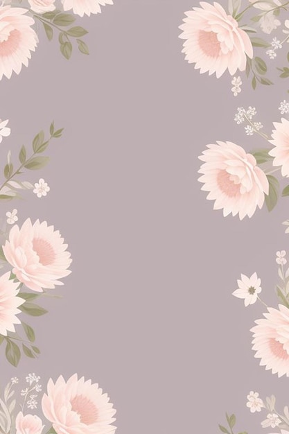 Floral Design Background Wallpaper