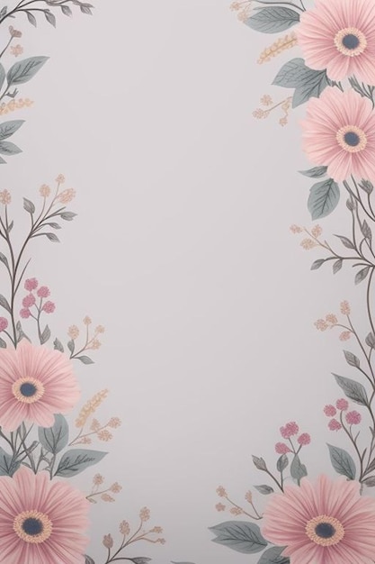 Floral Design Background Wallpaper