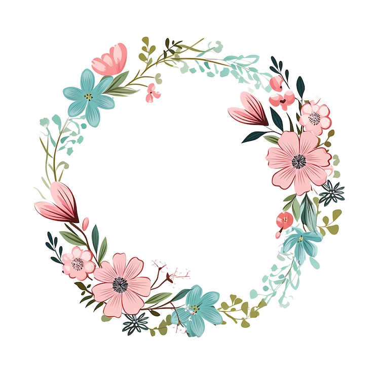 Photo a floral design with the letter c in the middle