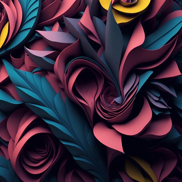 floral digital art