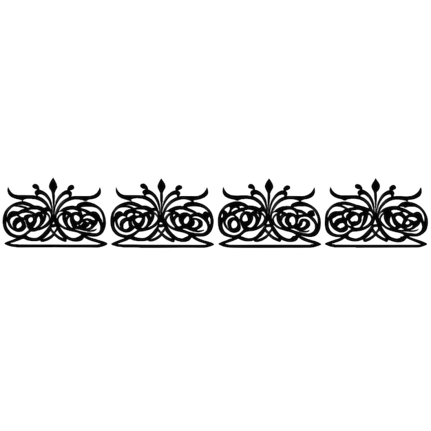 Photo floral dividers decoration floral motif frame border elements